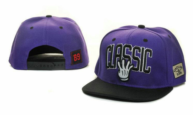 CAYLER & SONS Purple Snapback Hat GF